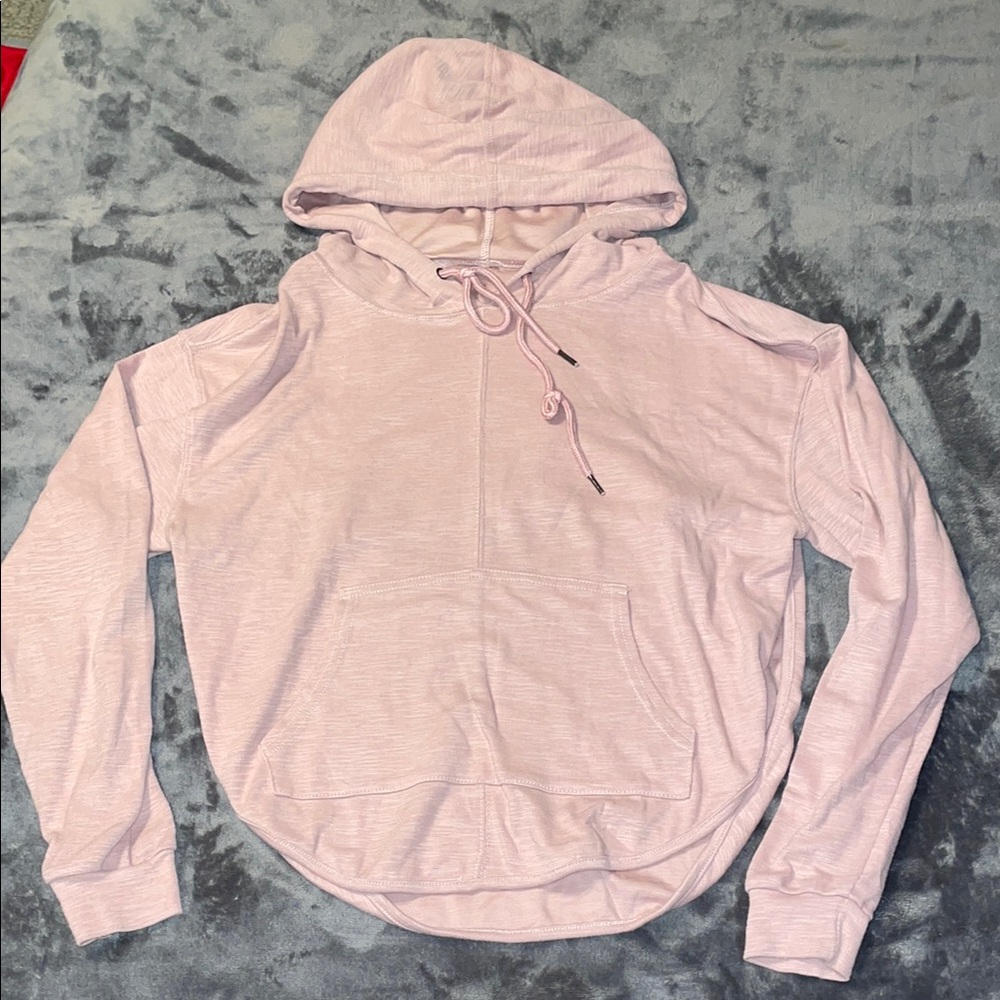 Light Pink Cropped Hoodie